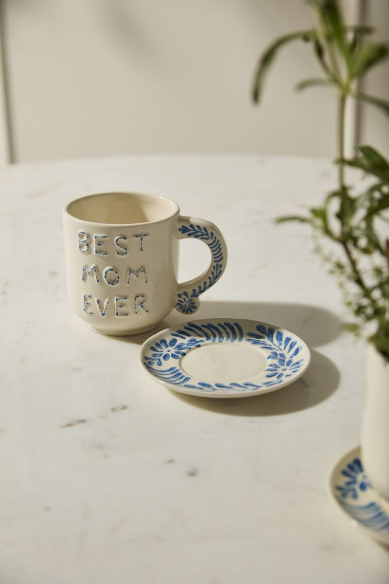 Best in Blue Mug with Saucer