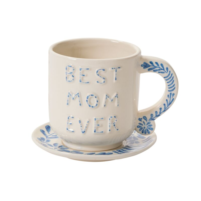 Best in Blue Mug with Saucer