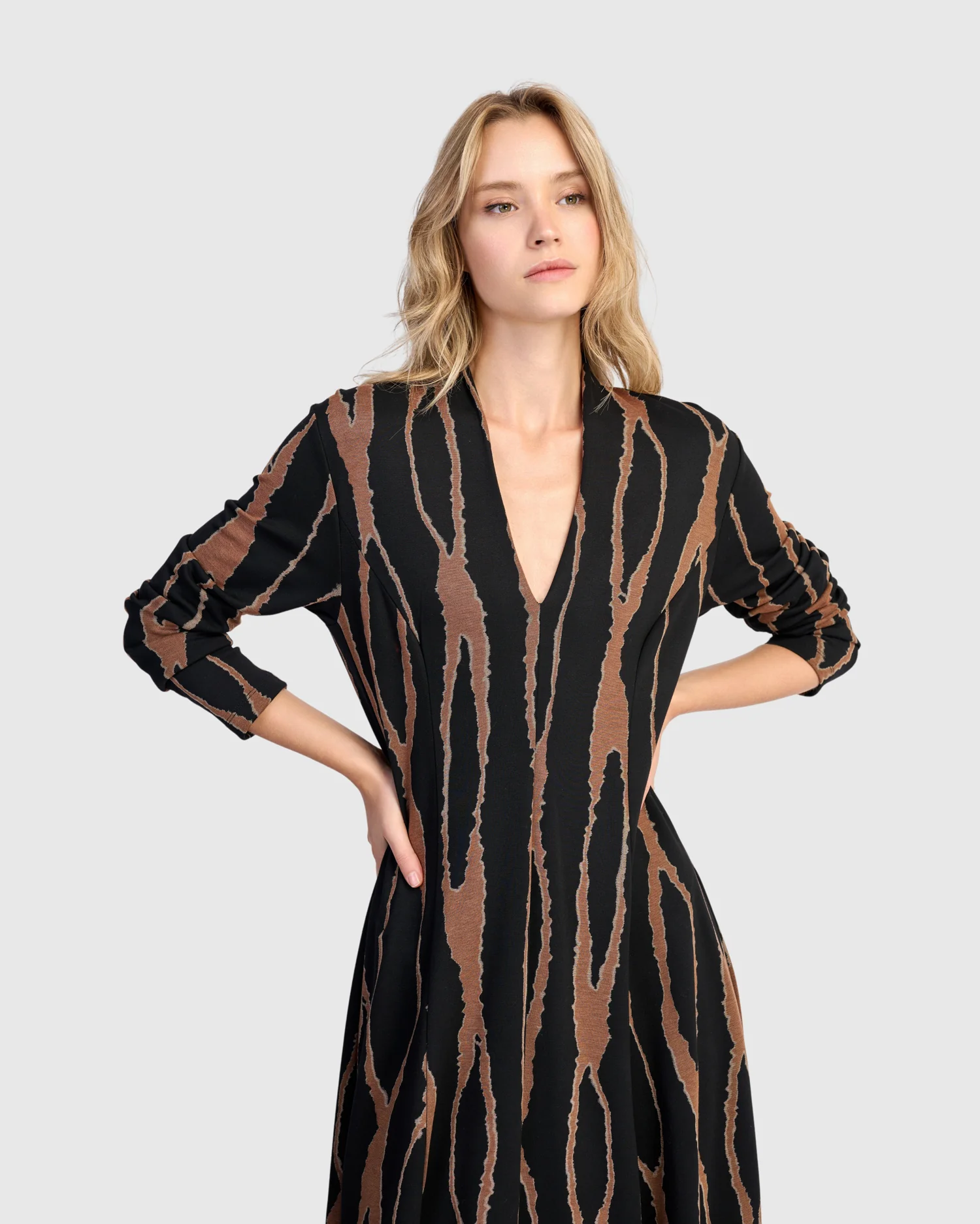 Alembika's Willow Cocoon Dress in Wood