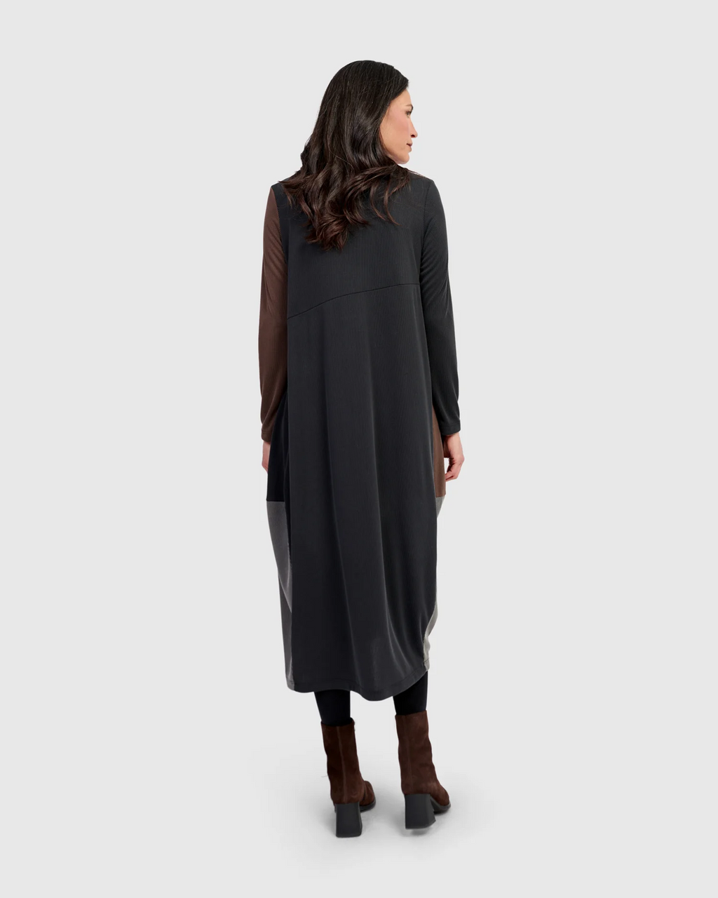 Alembika's Drift Relaxed Cupro Midi Dress in Mix