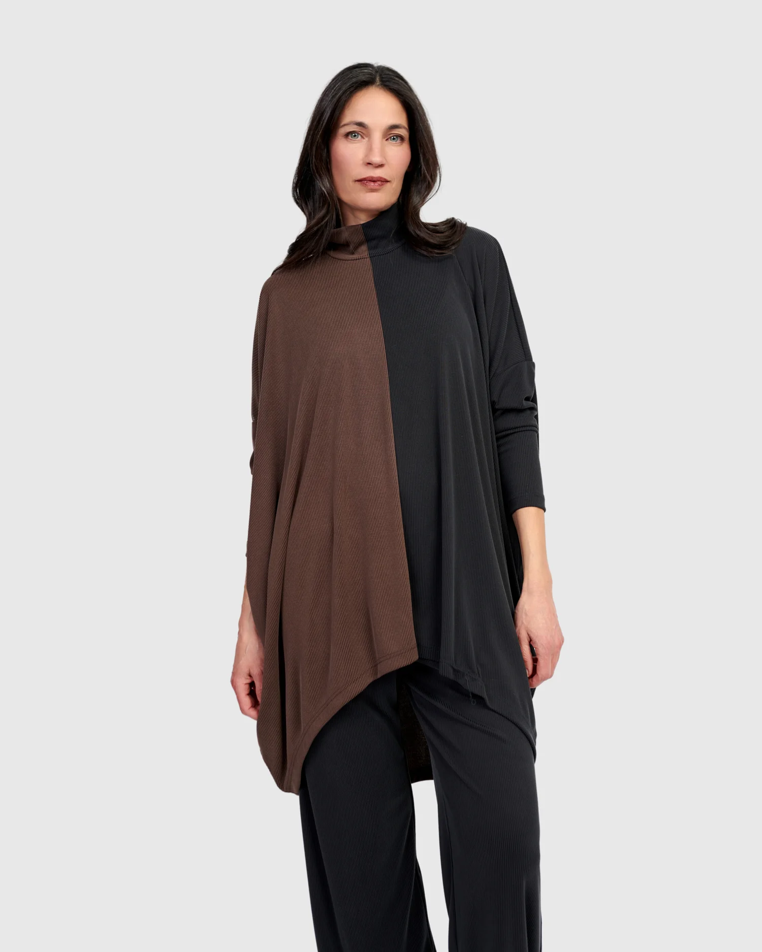 Alembika's Echo Cupro Swing Turtleneck in Mix