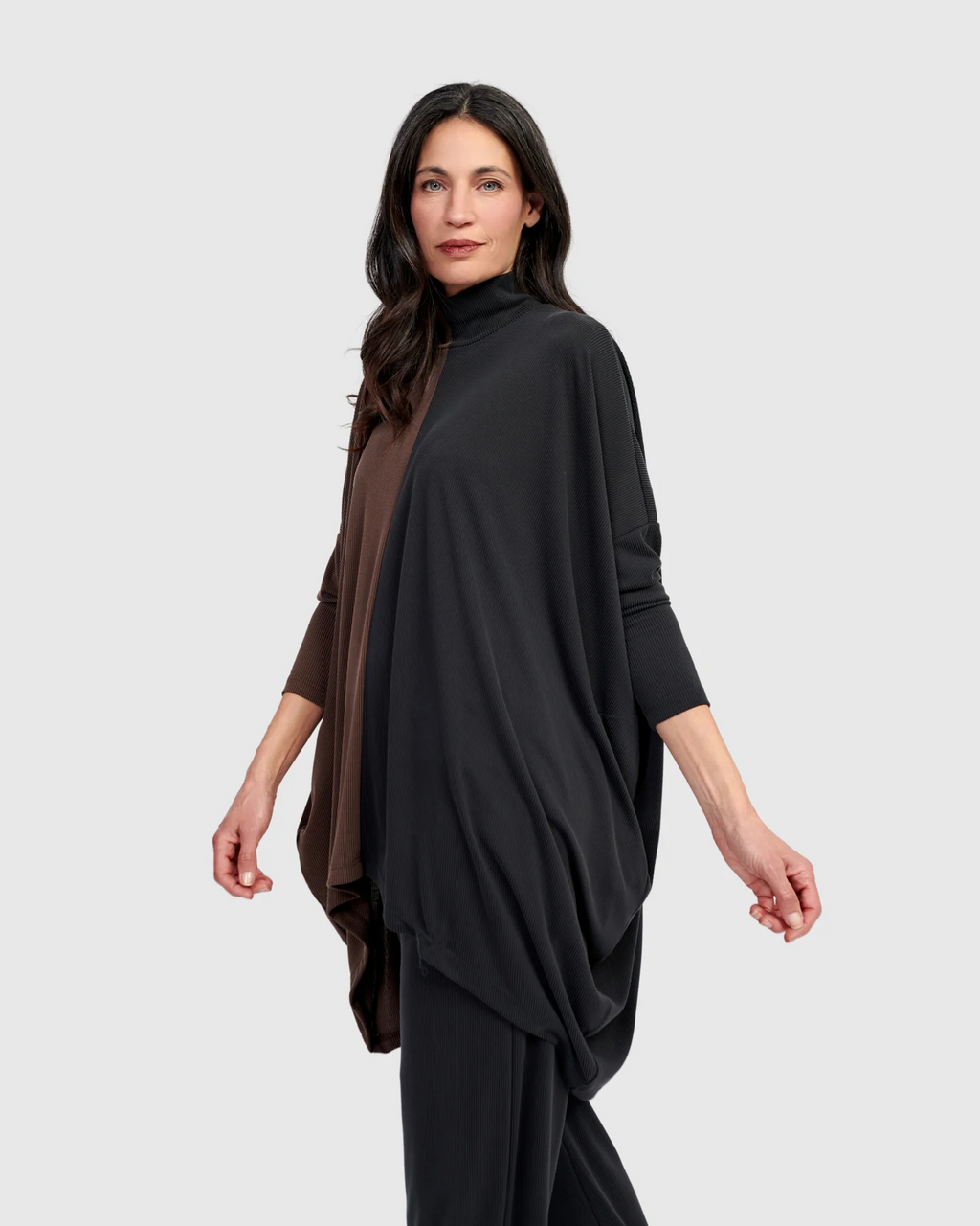 Alembika's Echo Cupro Swing Turtleneck in Mix