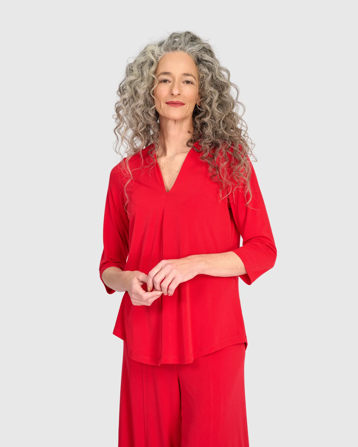 Alembika Essential Slinky V-Neck Top