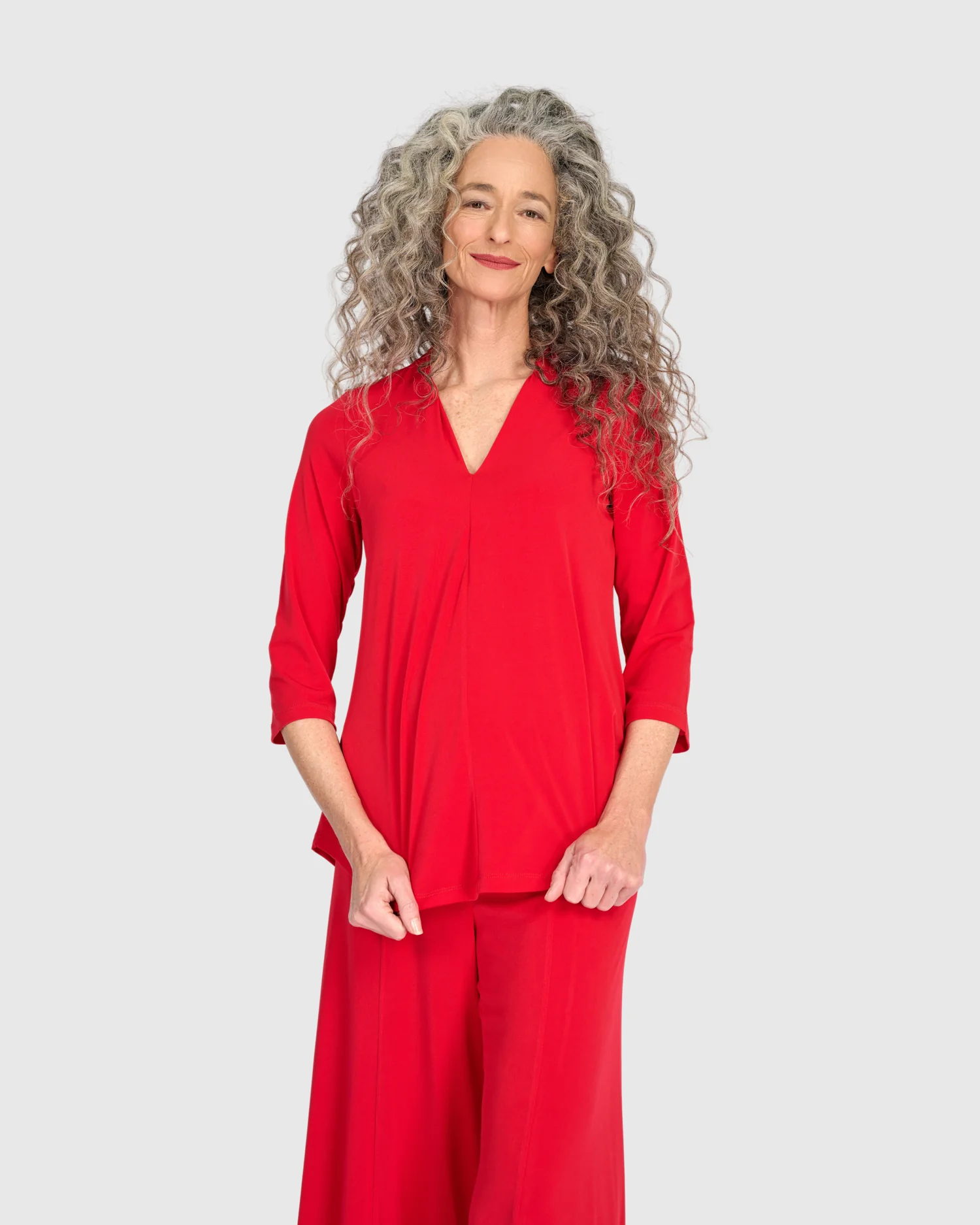 Alembika Essential Slinky V-Neck Top
