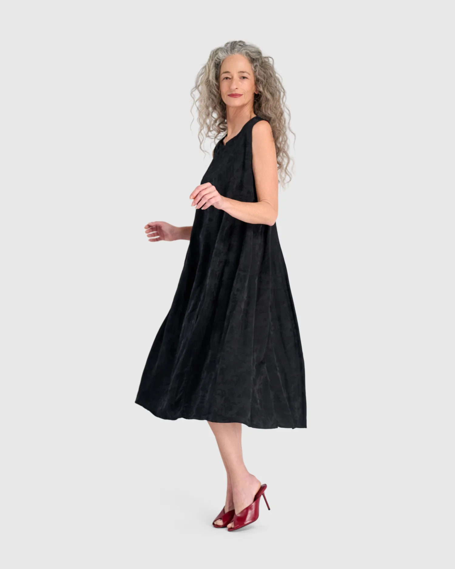 Alembika's Suzu Swing Dress in Black