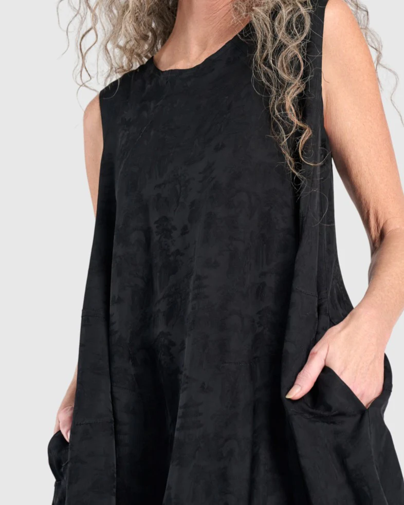 Alembika's Suzu Swing Dress in Black