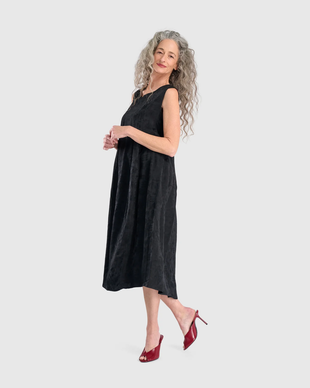 Alembika's Suzu Swing Dress in Black