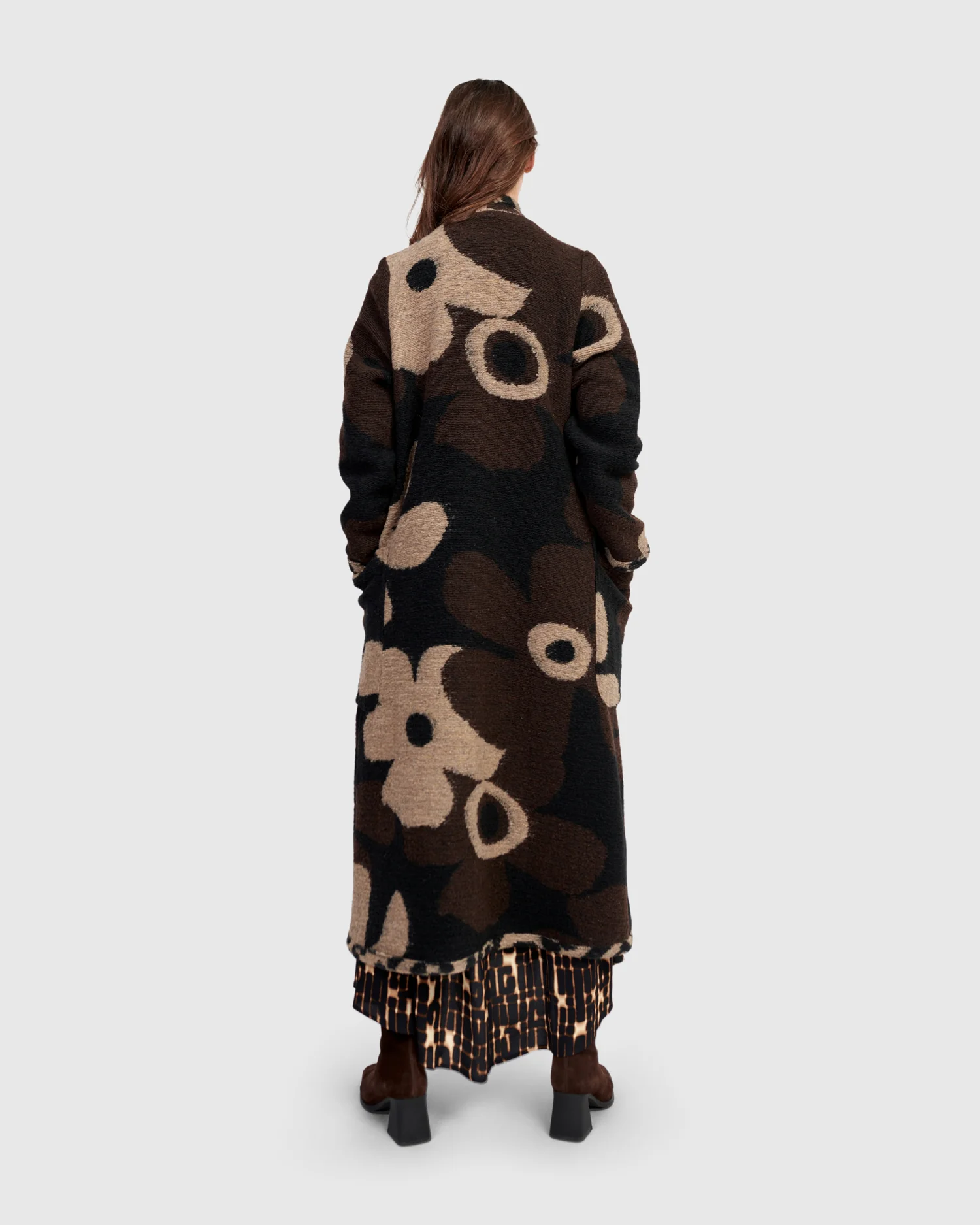 Alembika's Jamboree Cozy Draped Coat in Floral