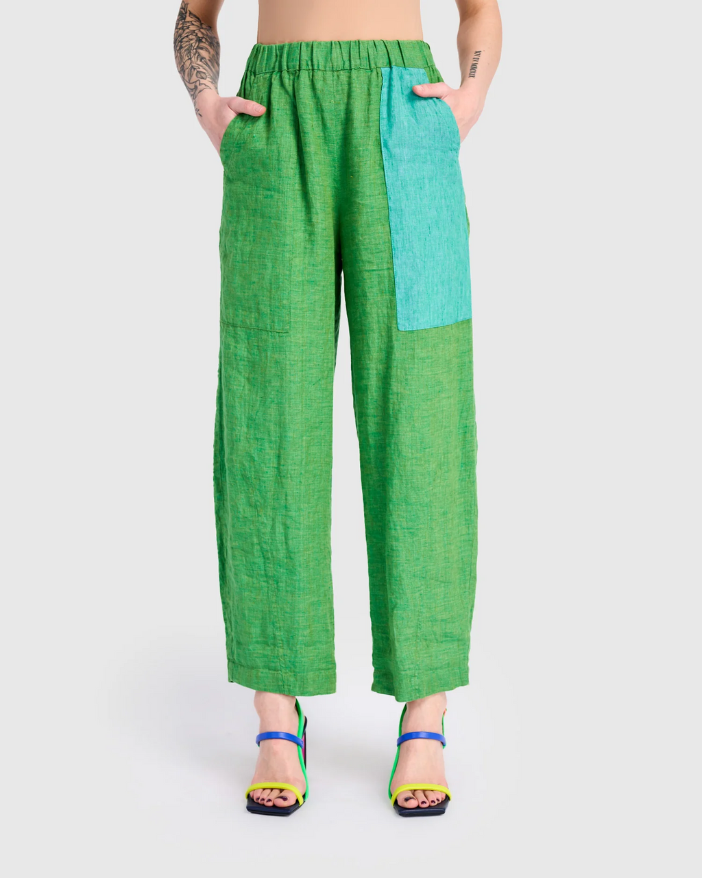Alembika Linen Vacation Pants in Mojito