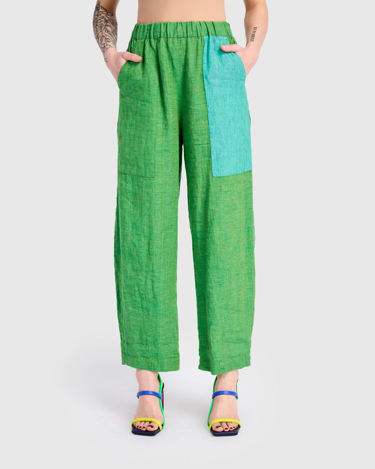 Alembika Linen Vacation Pants in Mojito