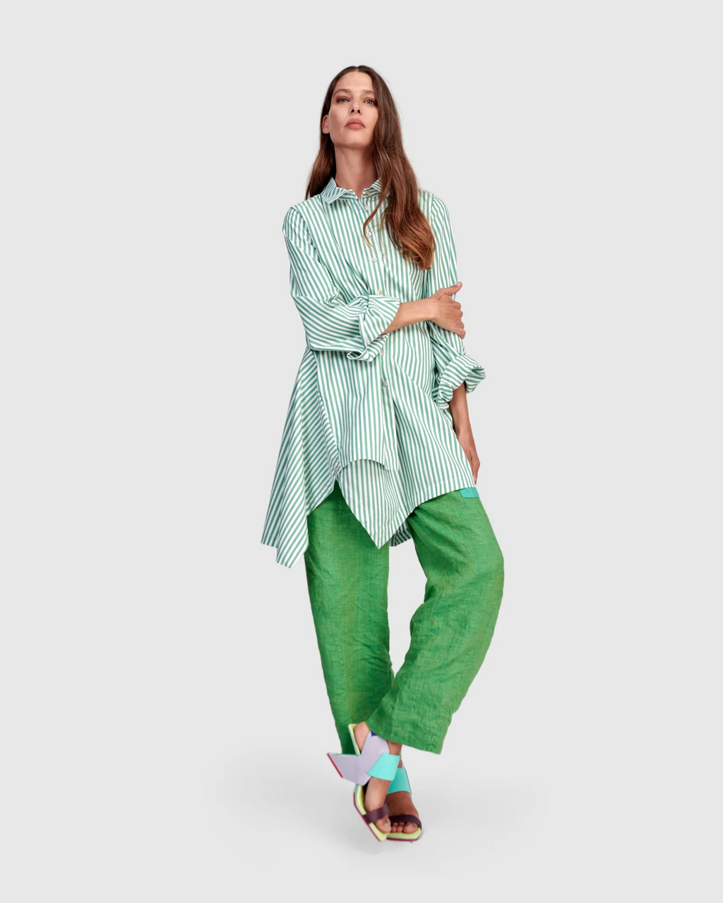Alembika Linen Vacation Pants in Mojito