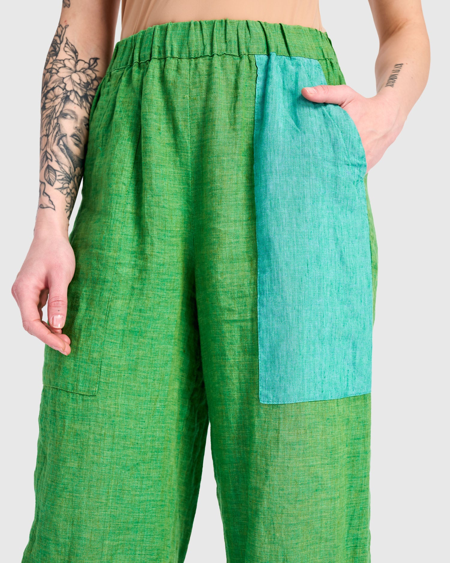 Alembika Linen Vacation Pants in Mojito