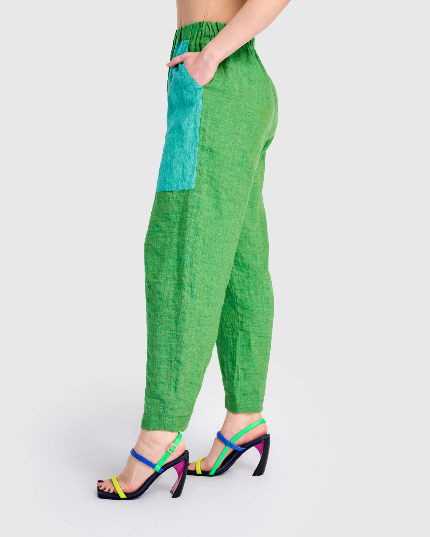 Alembika Linen Vacation Pants in Mojito