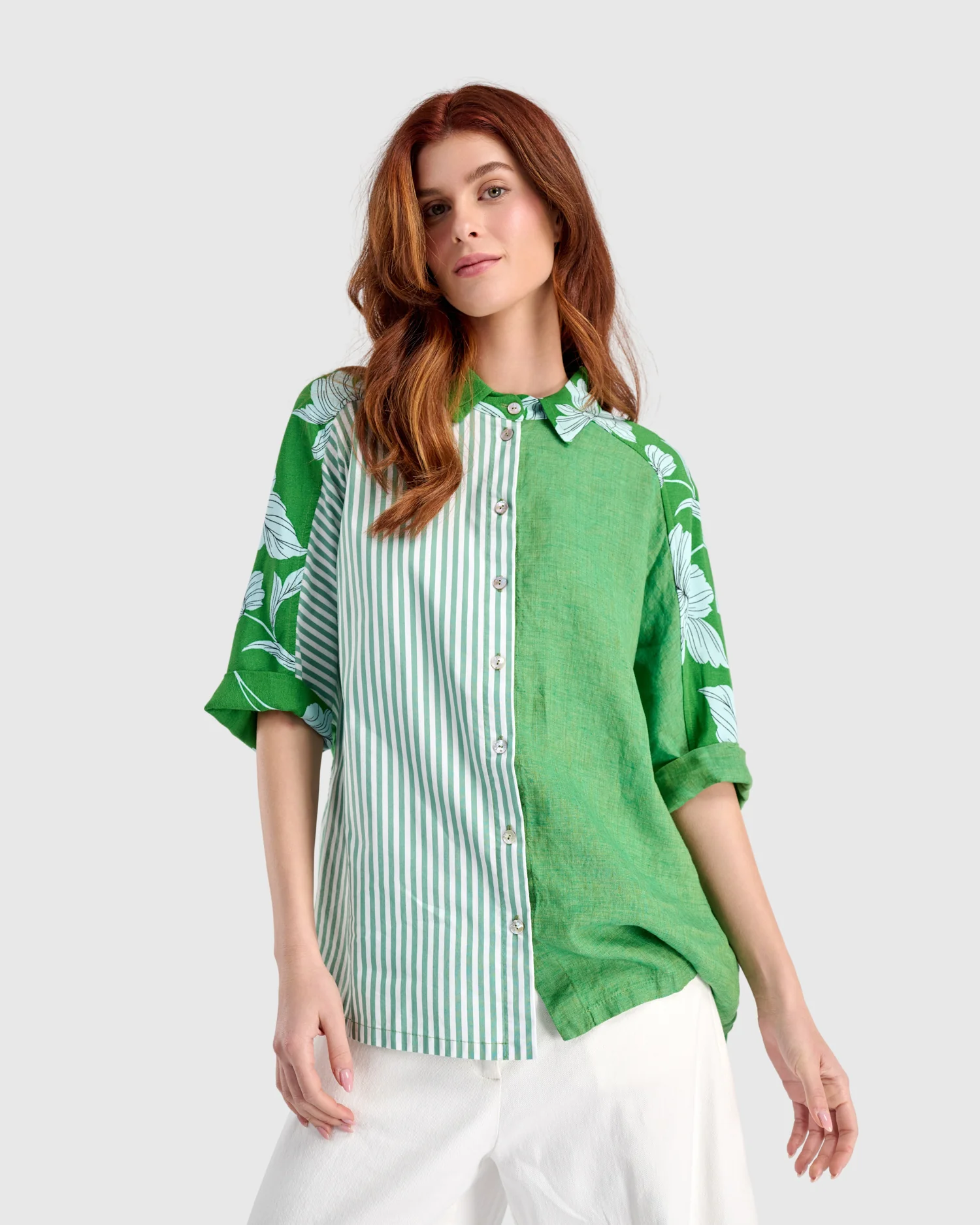 Alembika Terrace Camp Shirt in Mojito