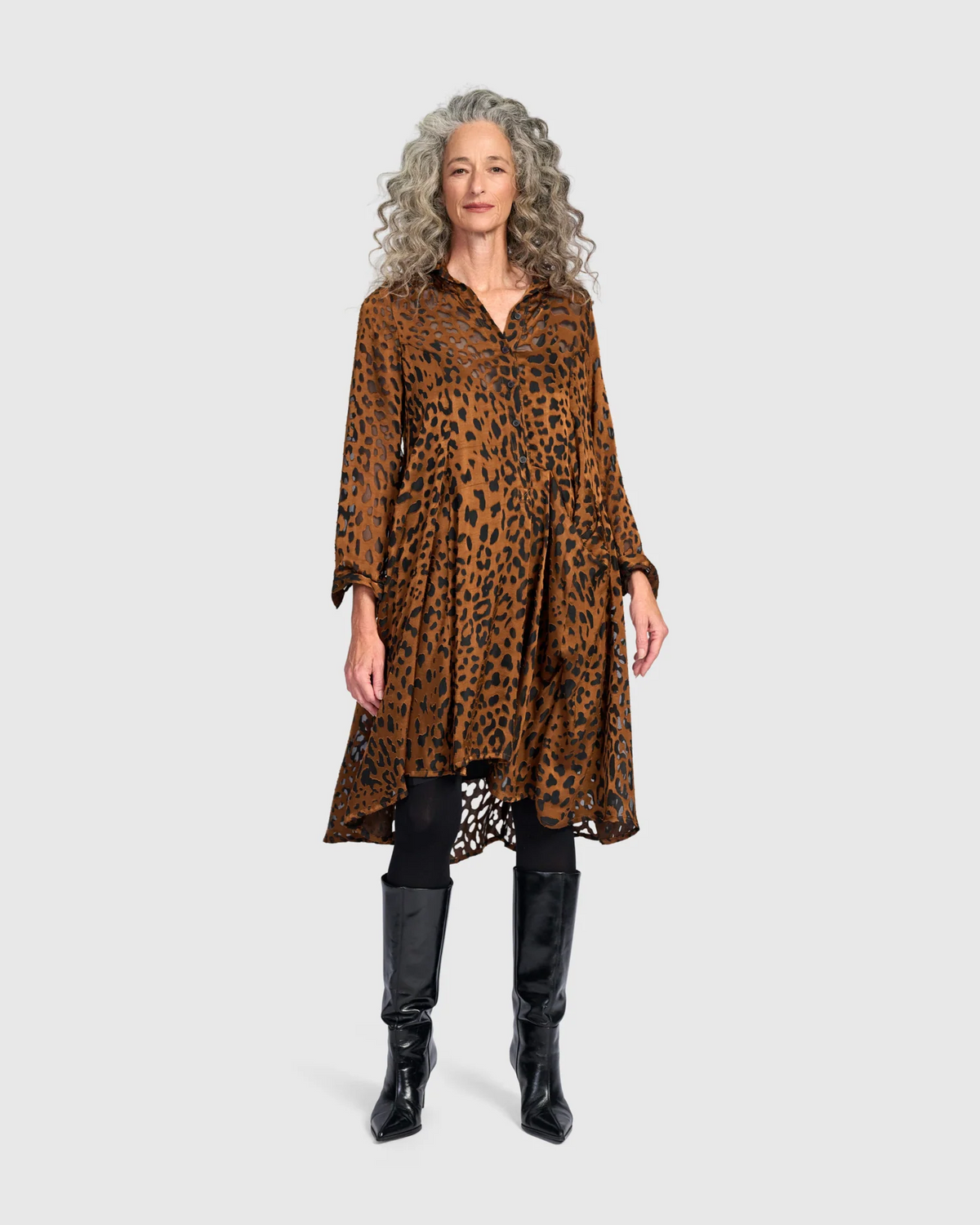 Alembika's Raja Wonderful Dress in Cognac Leopard