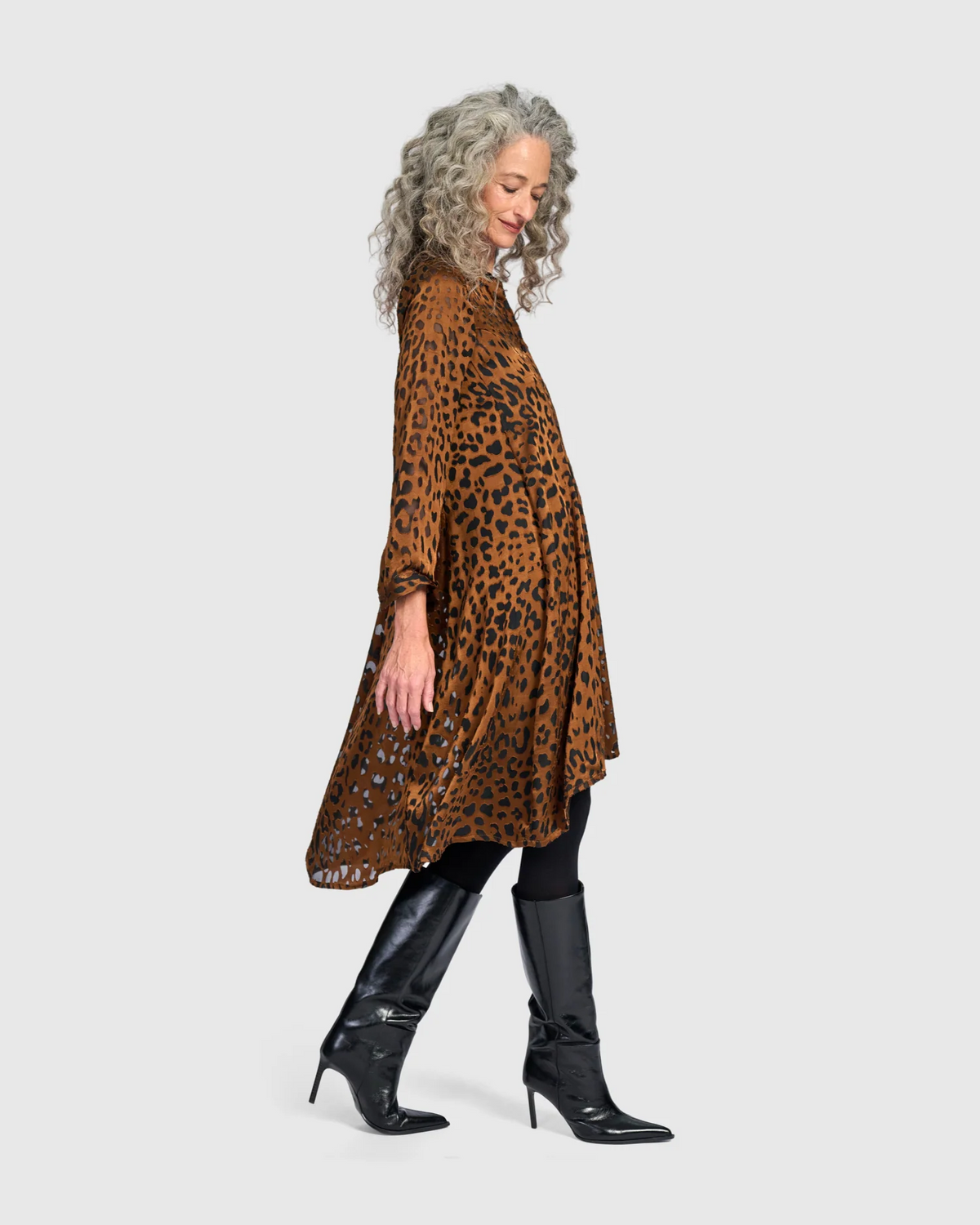 Alembika's Raja Wonderful Dress in Cognac Leopard