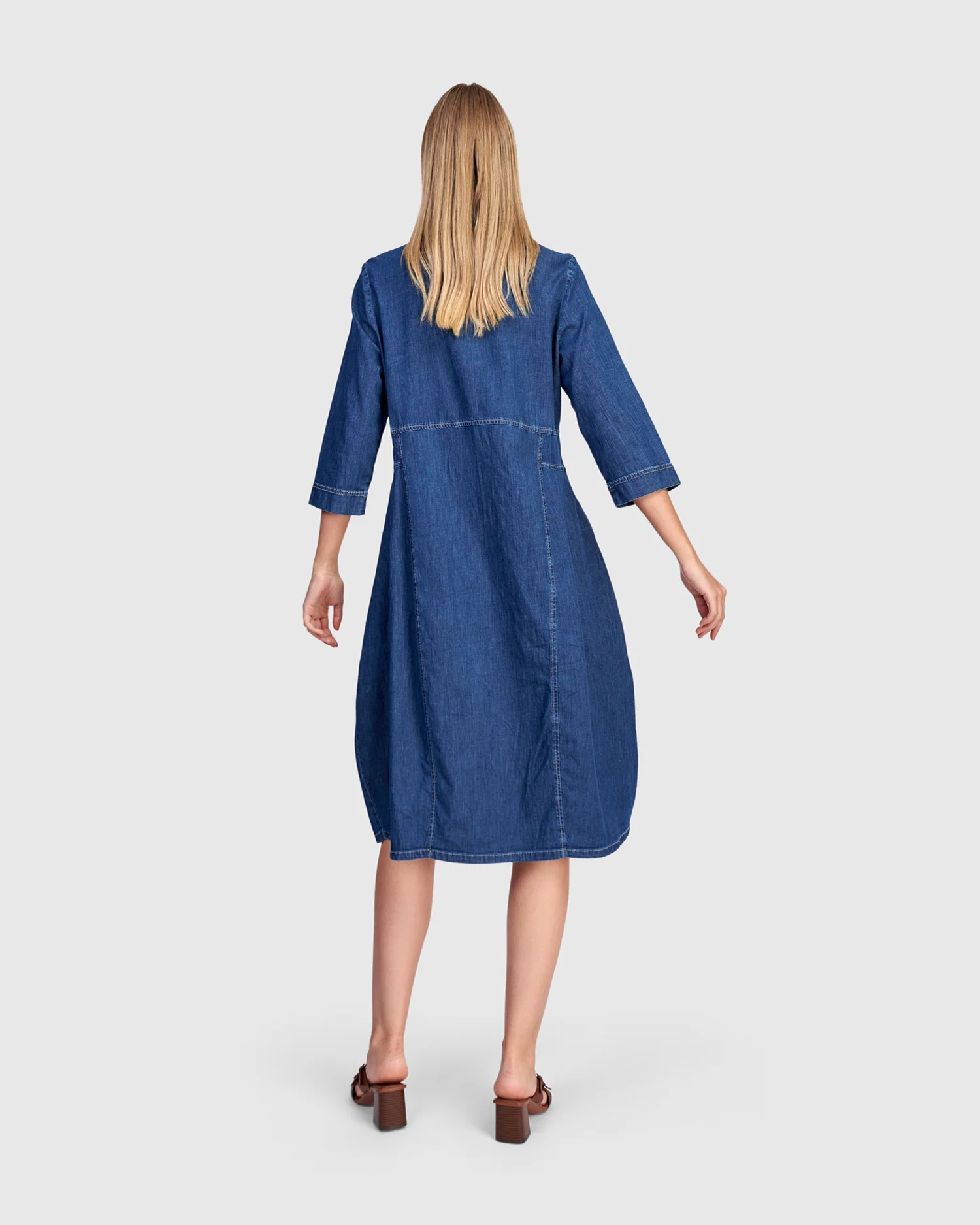 Alembika's Harper Shirt Dress in Denim