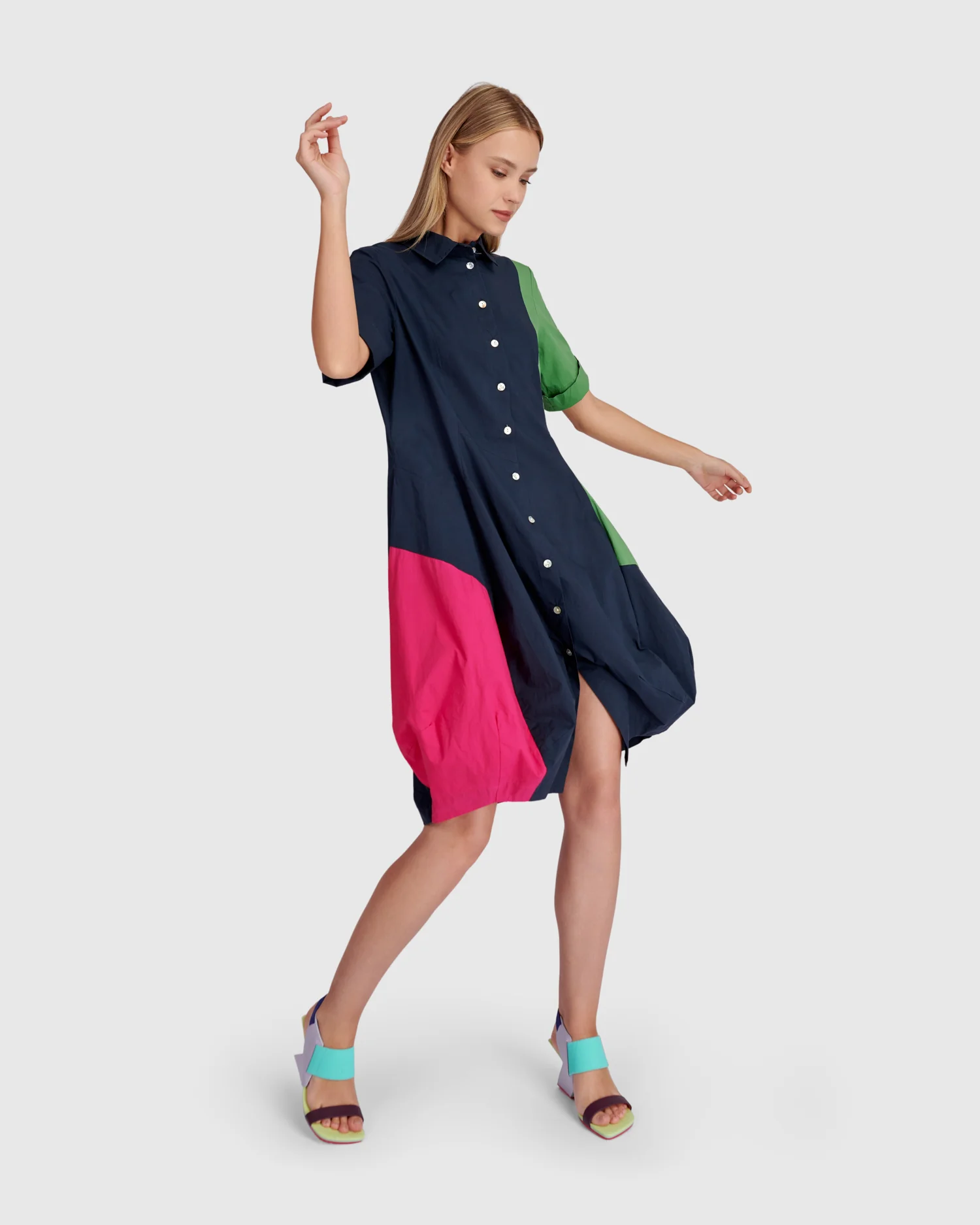 Alembika Barb Cotton Shirt Dress