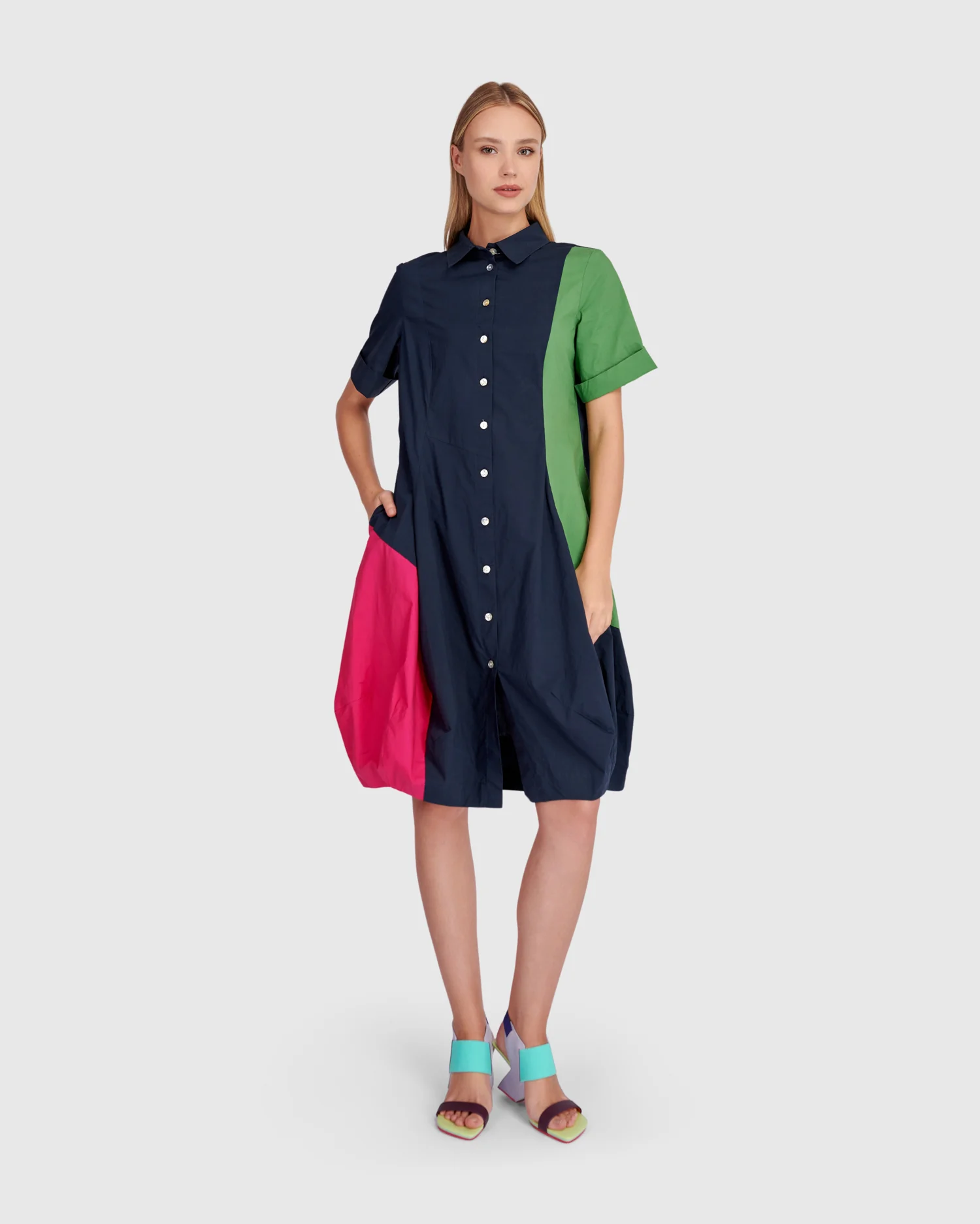 Alembika Barb Cotton Shirt Dress
