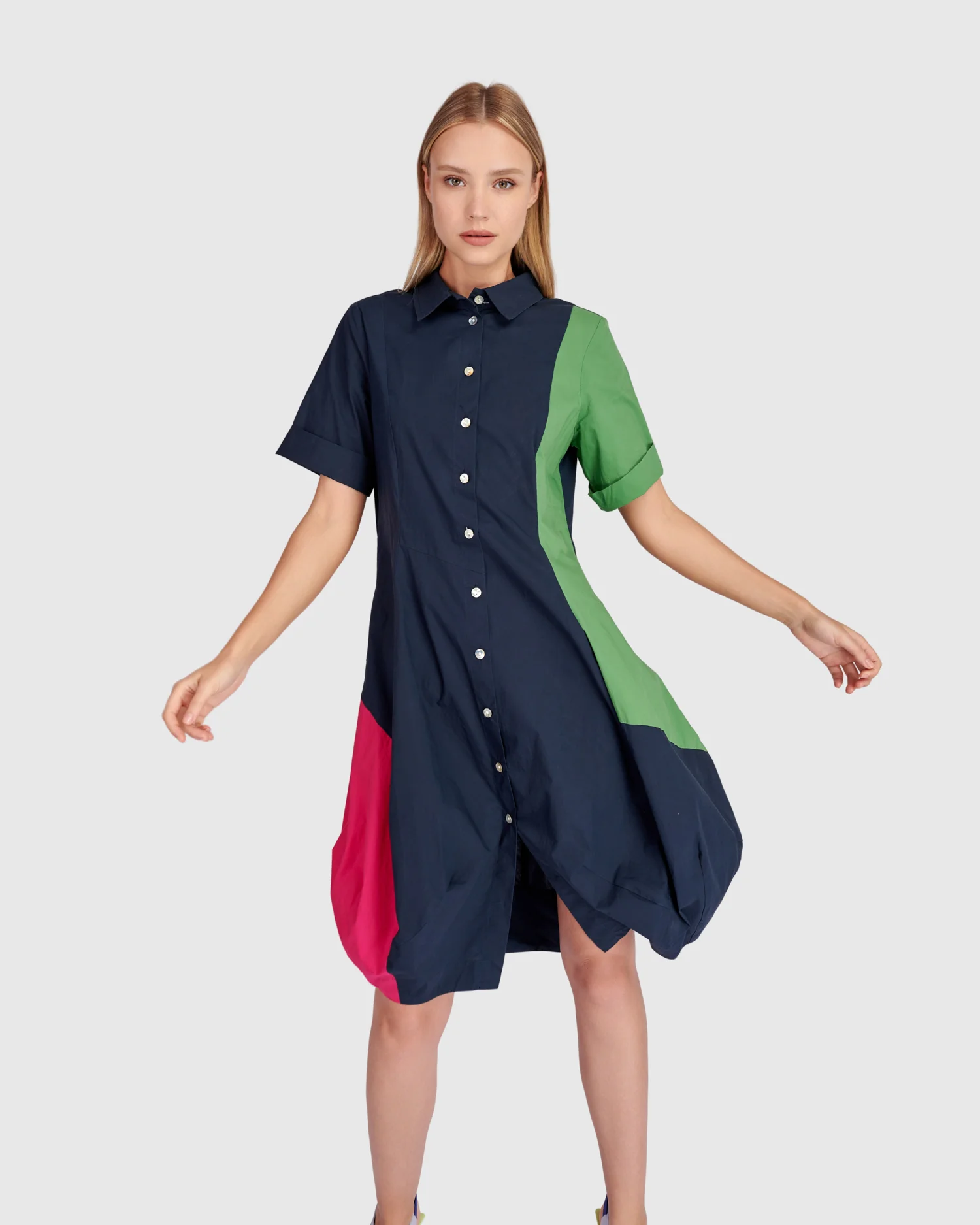 Alembika Barb Cotton Shirt Dress