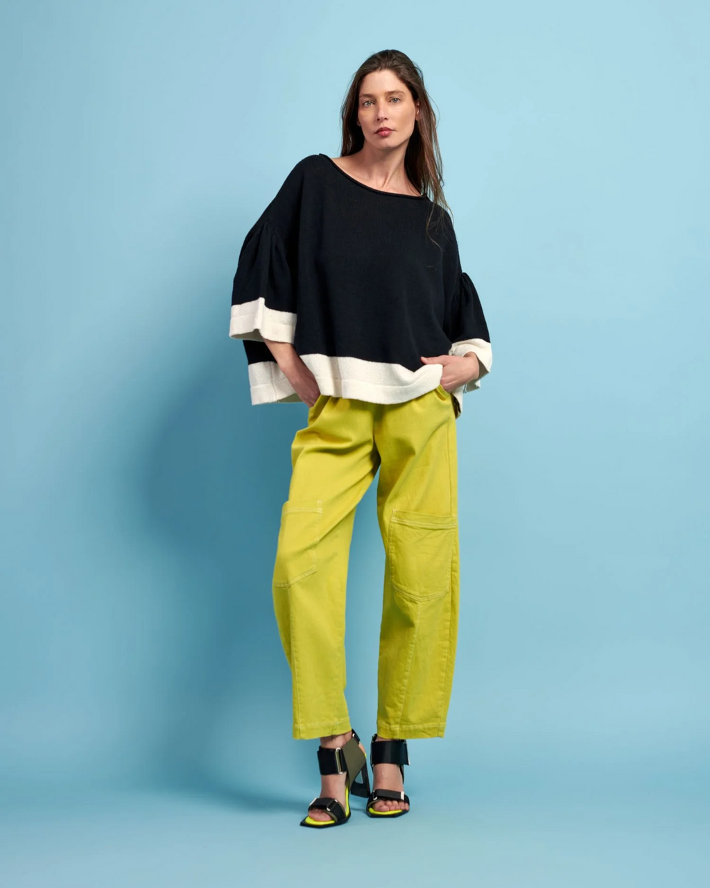 Alembika Papaya Relaxed Pants in Marker