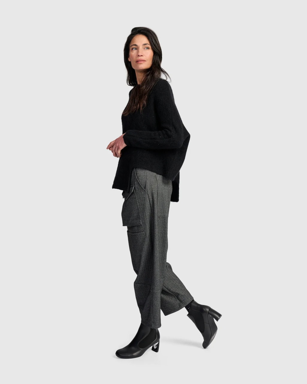 Alembika's Sculpt Boxy Sweater in Black