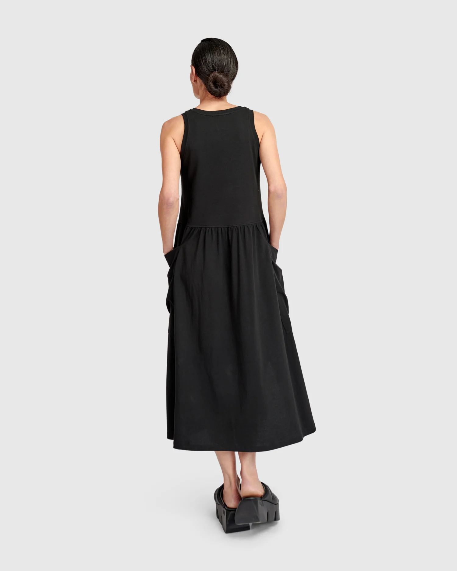 Alembika's Urban Staple Pocket Tank Dress in Black