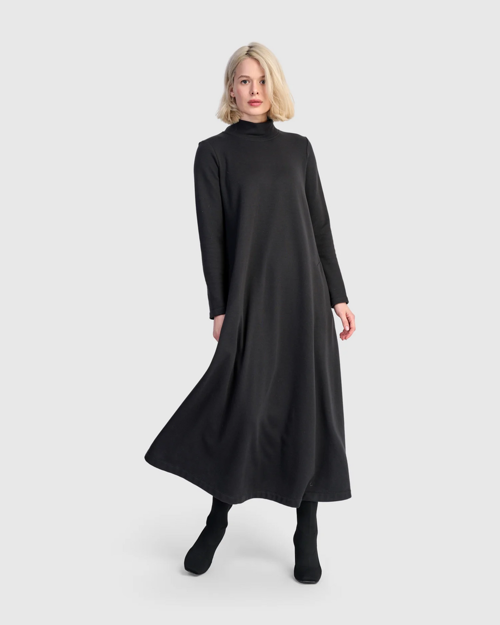 Alembika's Urban Cloud A-Line Dress in Black