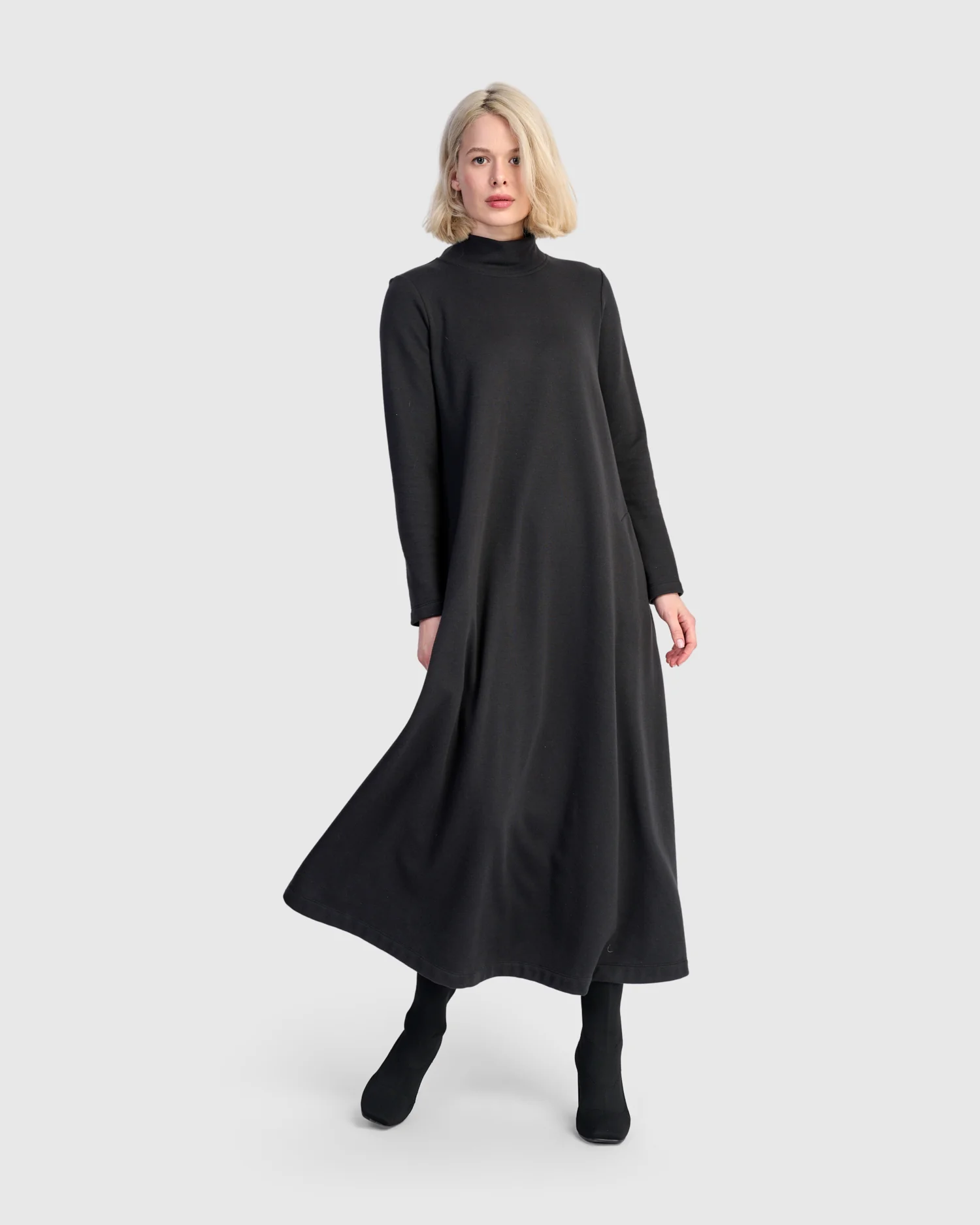 Alembika's Urban Cloud A-Line Dress in Black