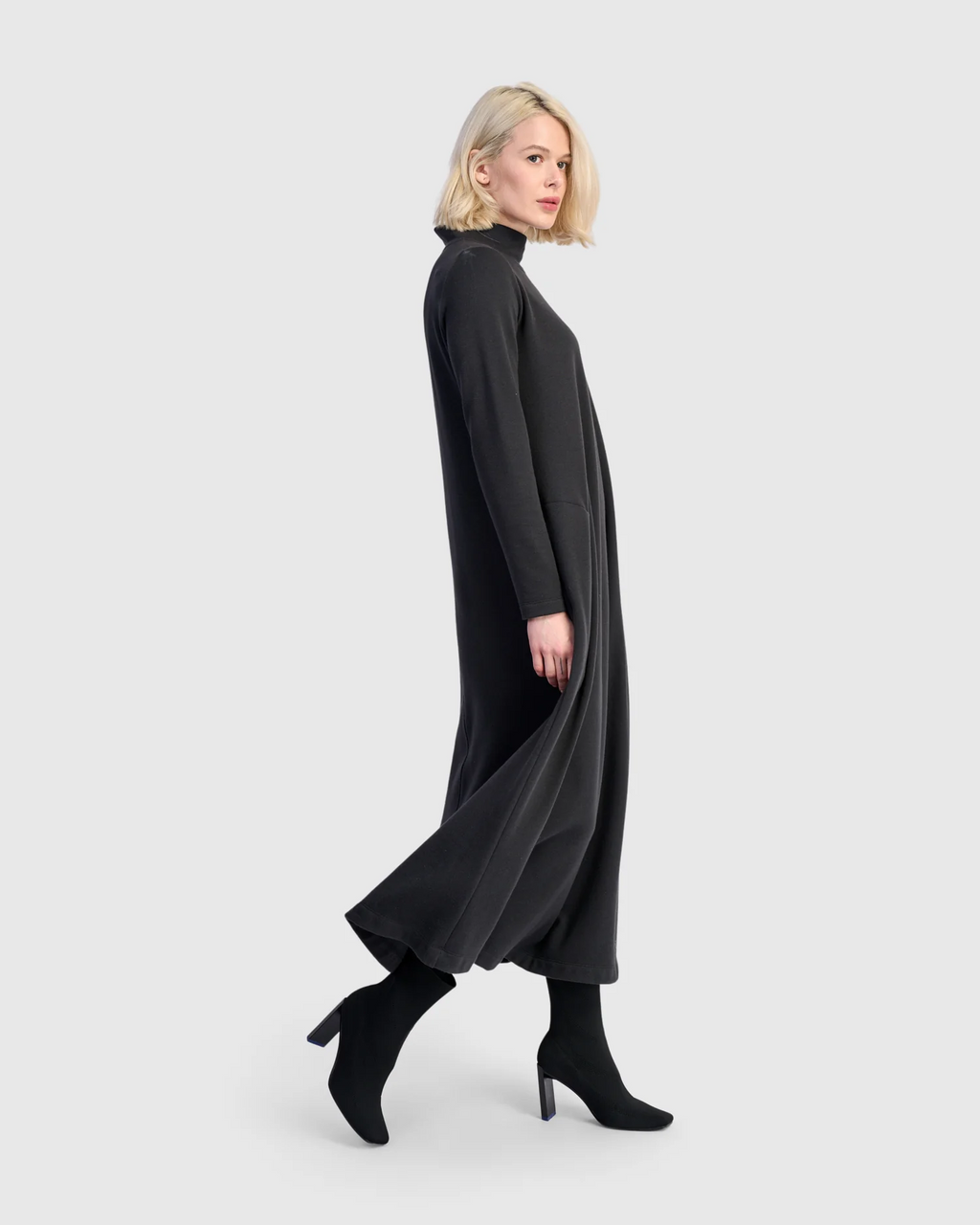 Alembika's Urban Cloud A-Line Dress in Black