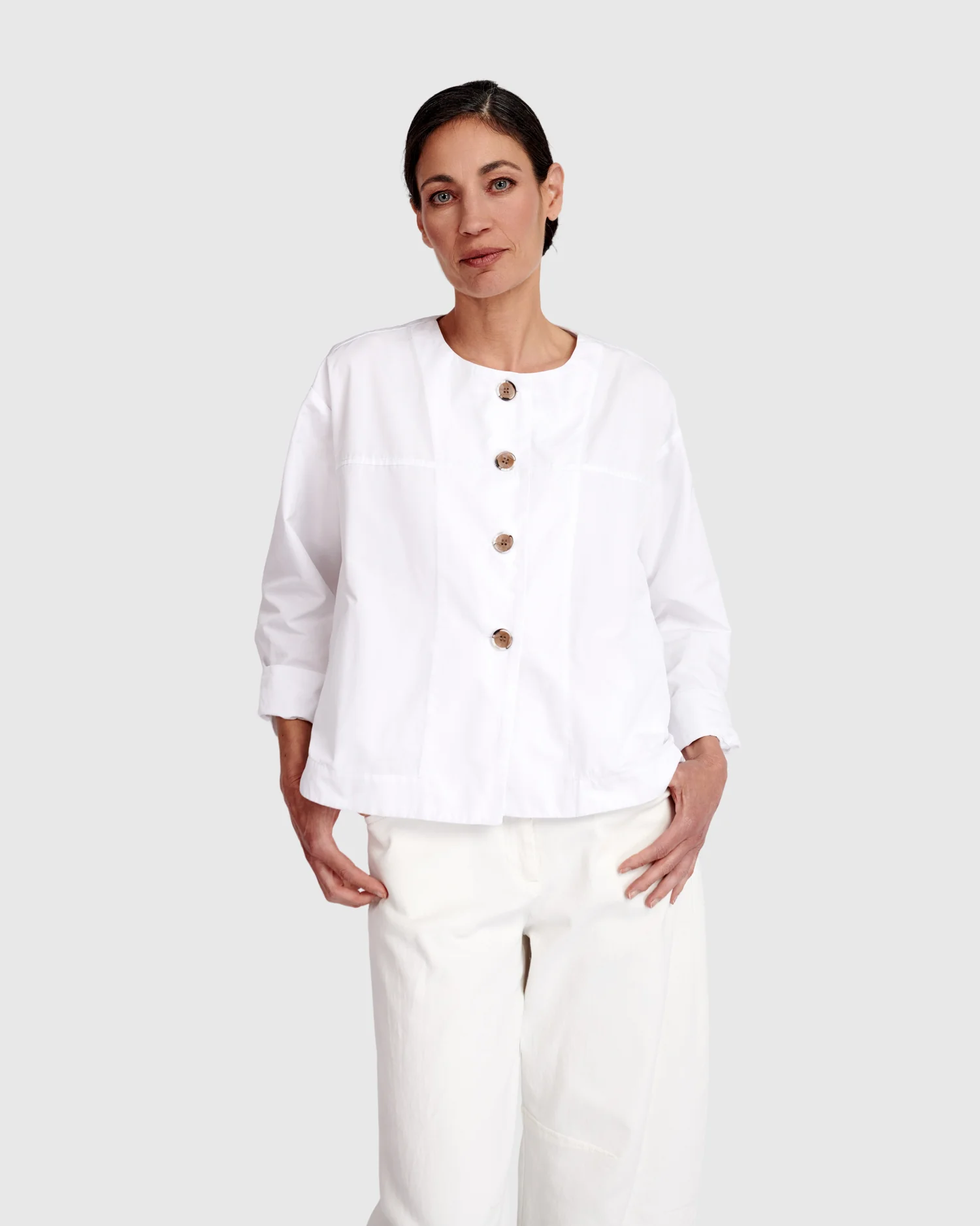 Alembika Urban Side Streets Topper Jacket in White