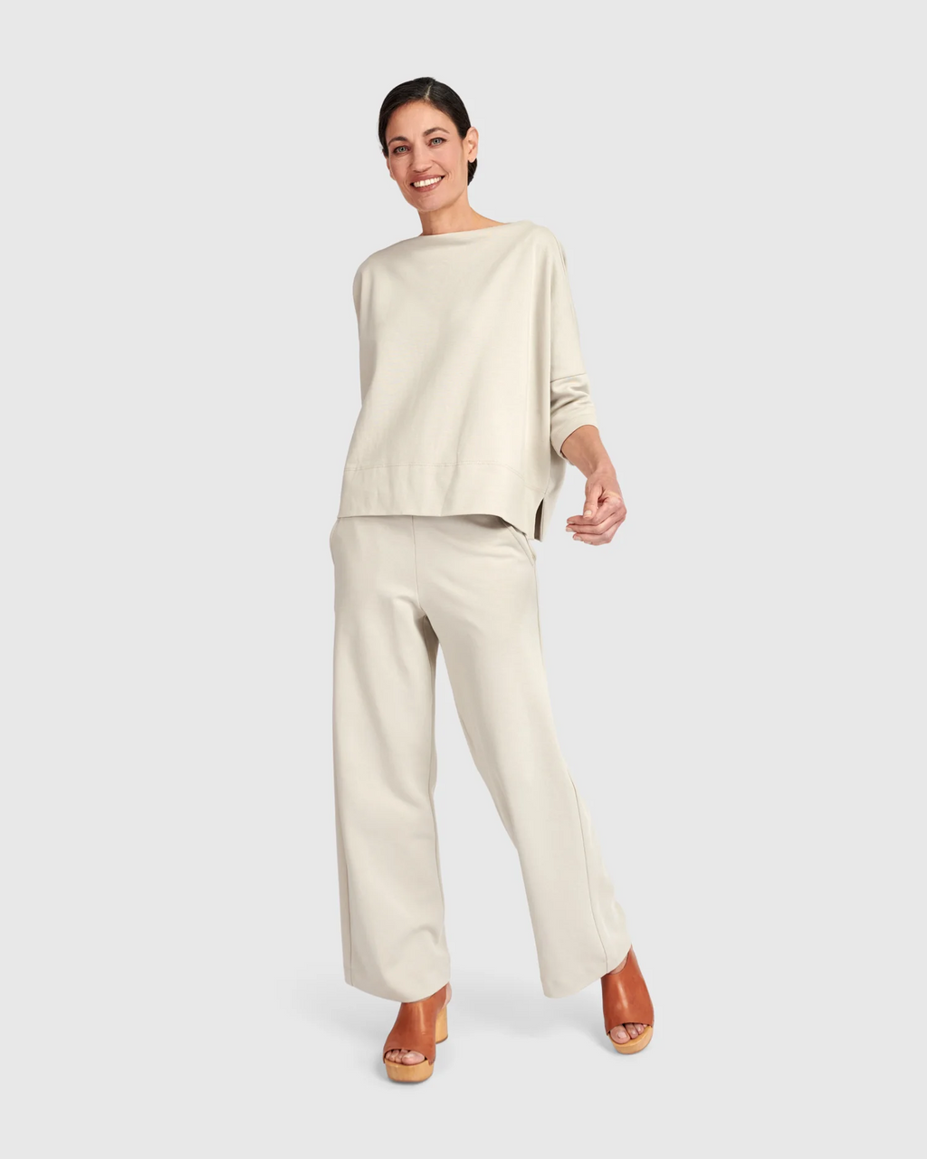 Alembika Urban Foundation Straight Leg Pant in Cream