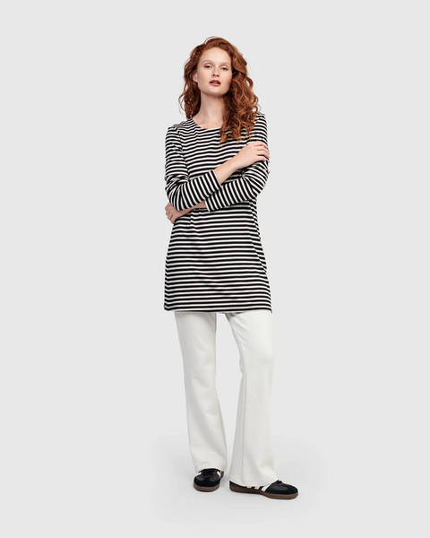 Alembika Urban Oculus Stripes Tunic Tee 