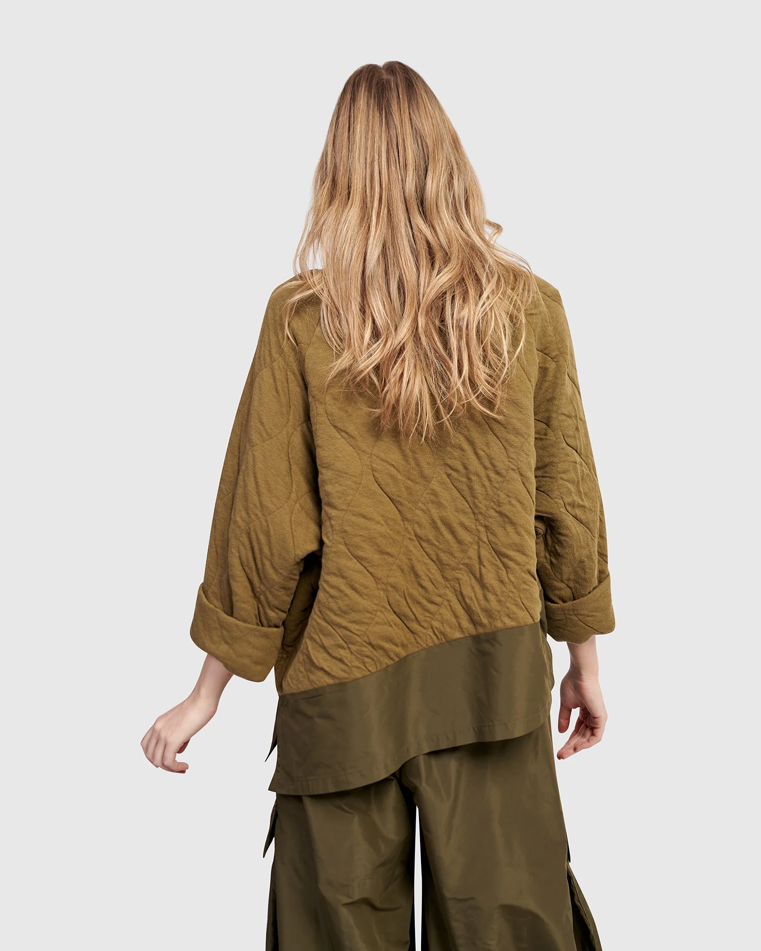 Alembika's Urban Spark Crewneck Top in Khaki