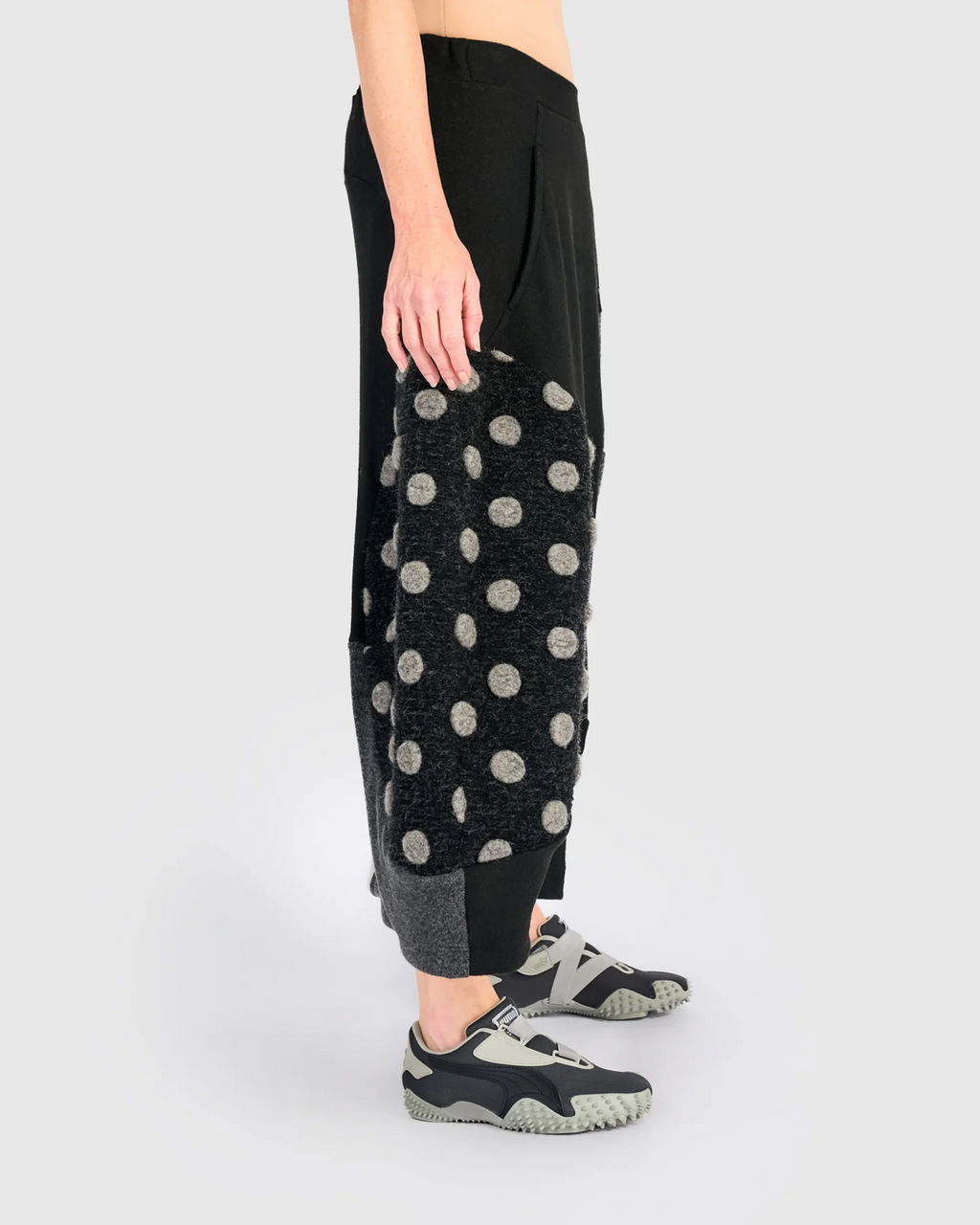 Alembika's ankle-length Urban Cozy Maxi Skirt in Storm