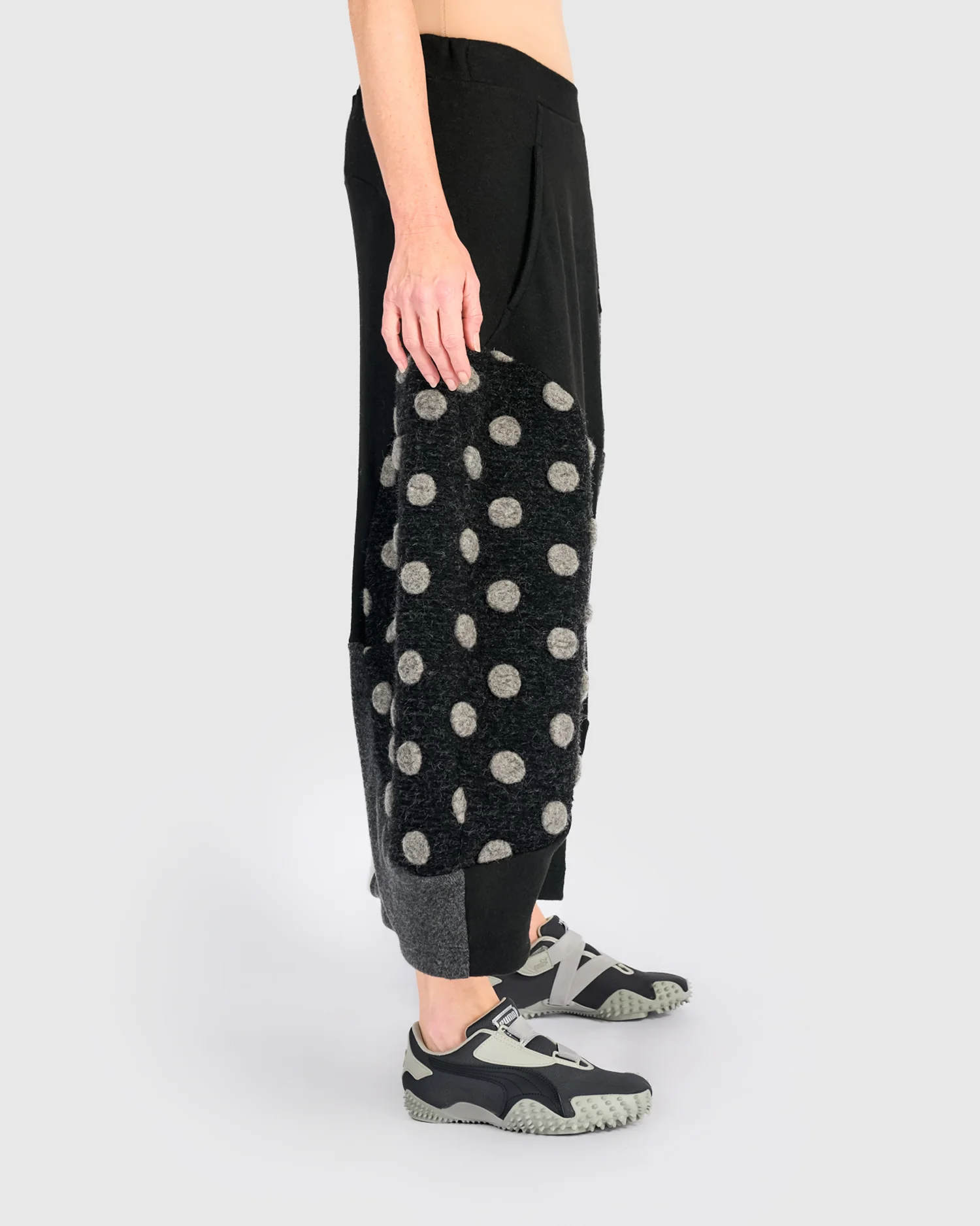 Alembika's ankle-length Urban Cozy Maxi Skirt in Storm