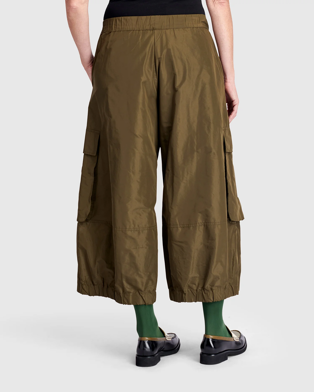 Alembika Urban Wide Cargo Pants in Khaki