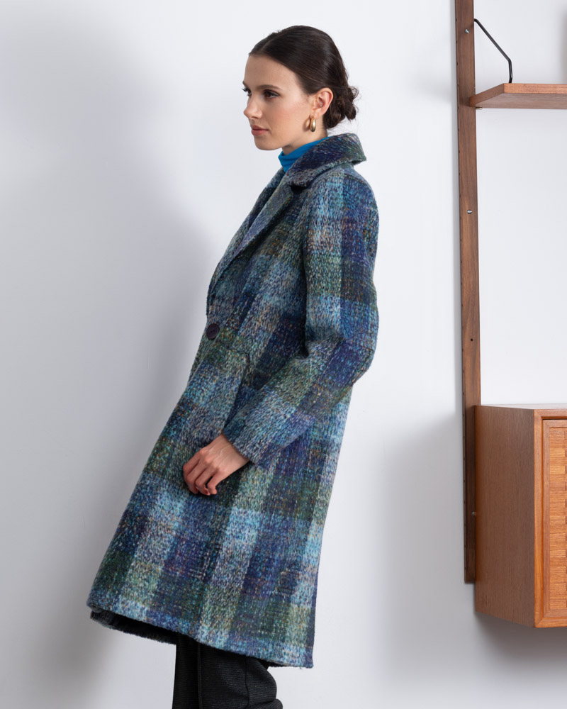 Alison Sheri's Blue Check Coat