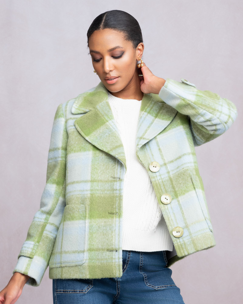 Alison Sheri's Green Check Jacket