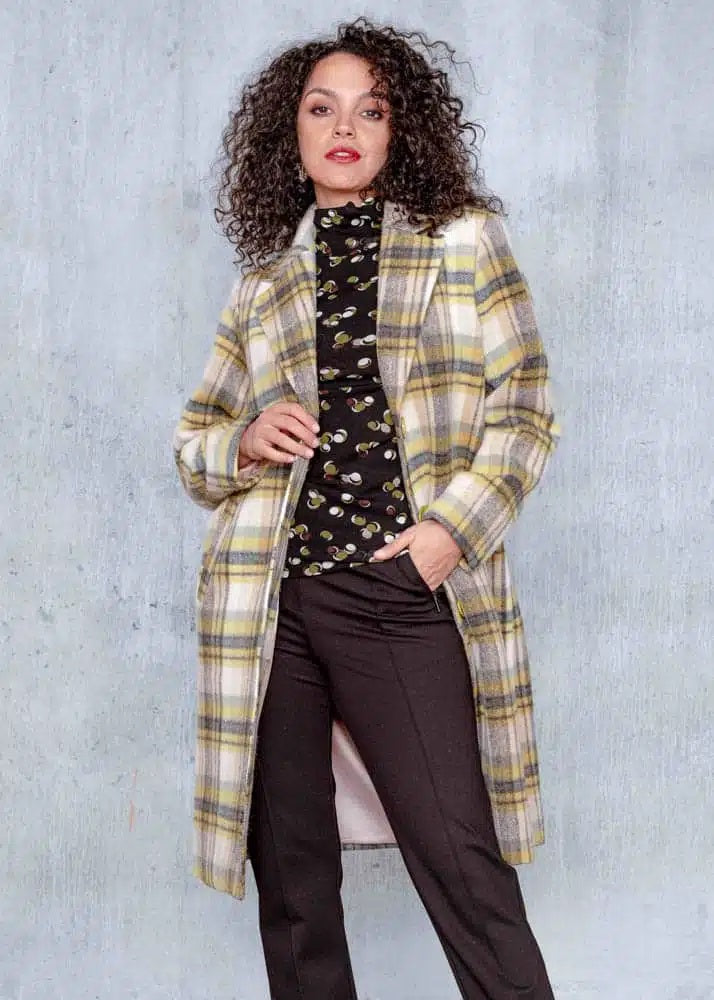 Alison Sheri's Long Plaid Coat