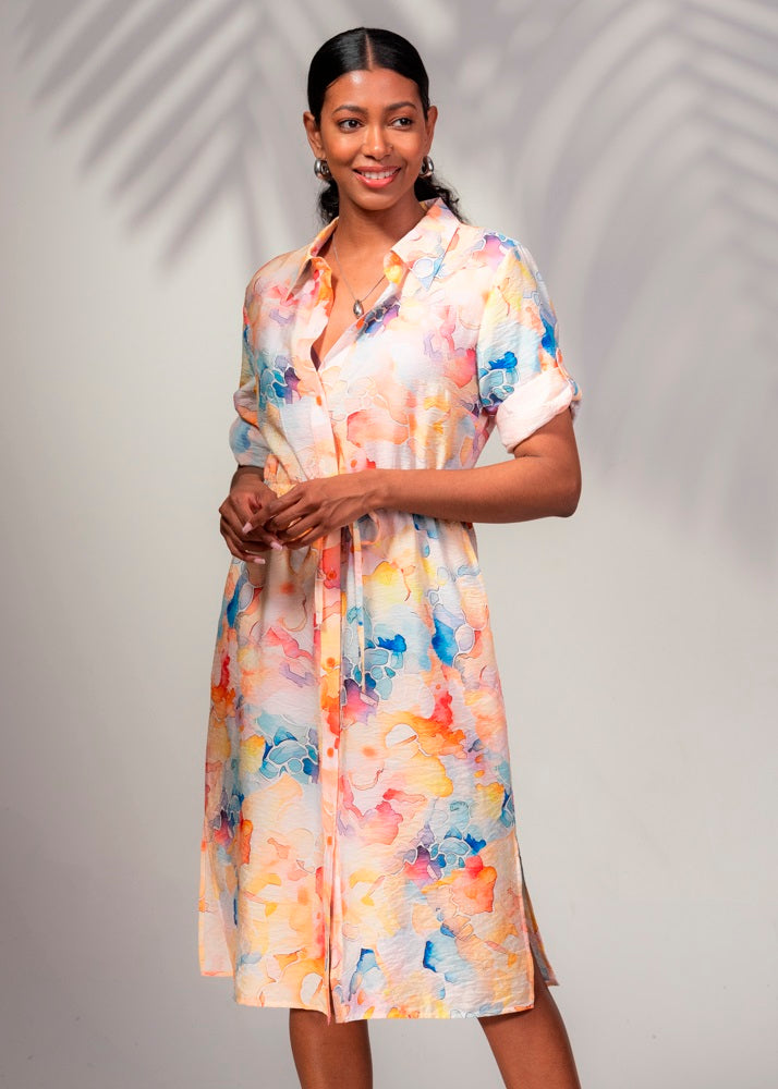 Alison Sheri's Floral Shirt Dress 