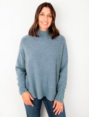 Jolie Boxy Turtleneck Sweater