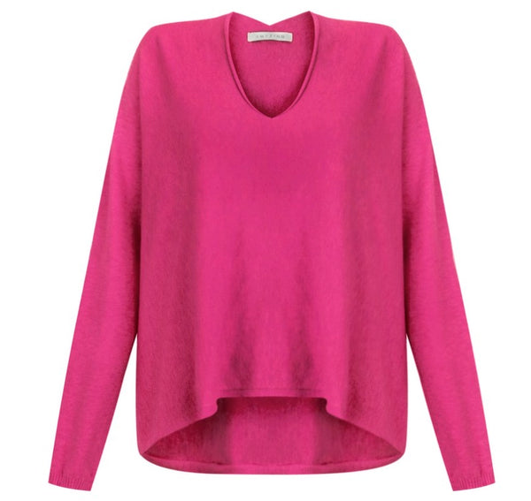 Amazing Woman Mika One Size Fits All Sweater Fuchsia