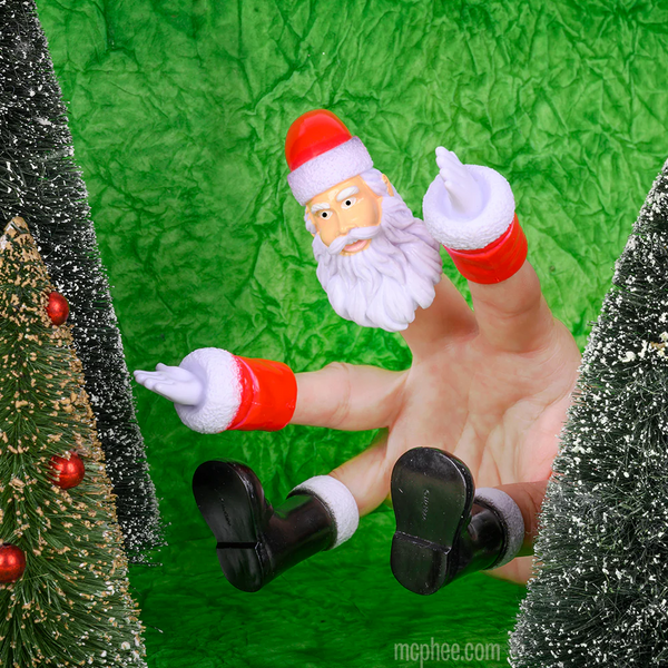 Archie McPhee Handiclaus Finger Puppet