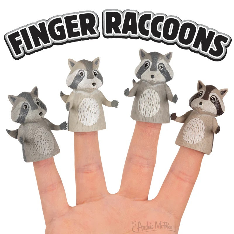Finger Raccoons Finger Puppet 