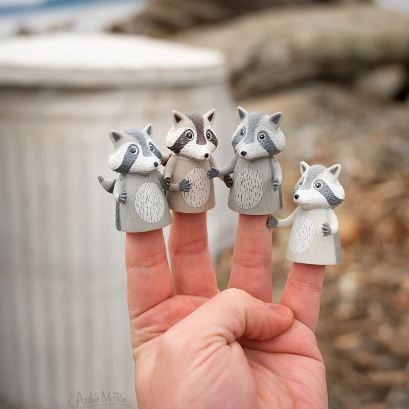 Finger Raccoons Finger Puppet 