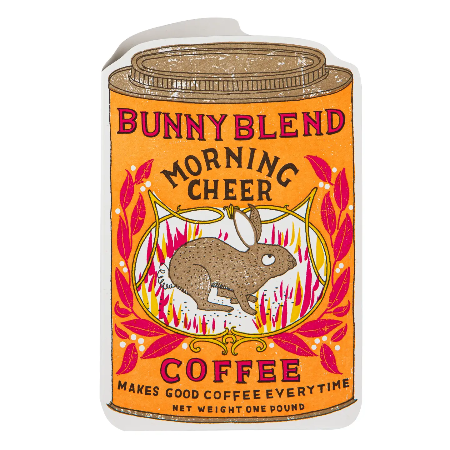 Coffee Tin Greeting Card