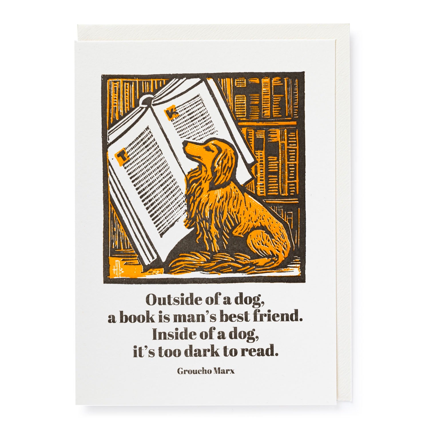 Outside of a Dog Greeting Card