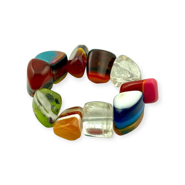 Multicolor Rounded Stone Bracelet