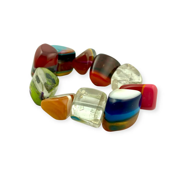 Multicolor Rounded Stone Bracelet